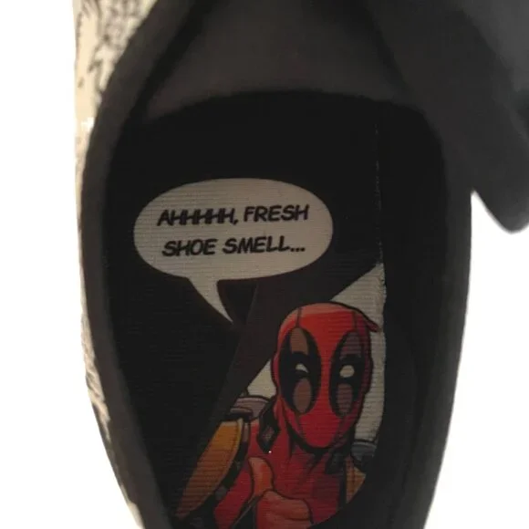 DC x Unisex Marvel Deadpool Manual Skater Shoes Men's Size 7.5 Women's size 9 - Picture 12 of 14